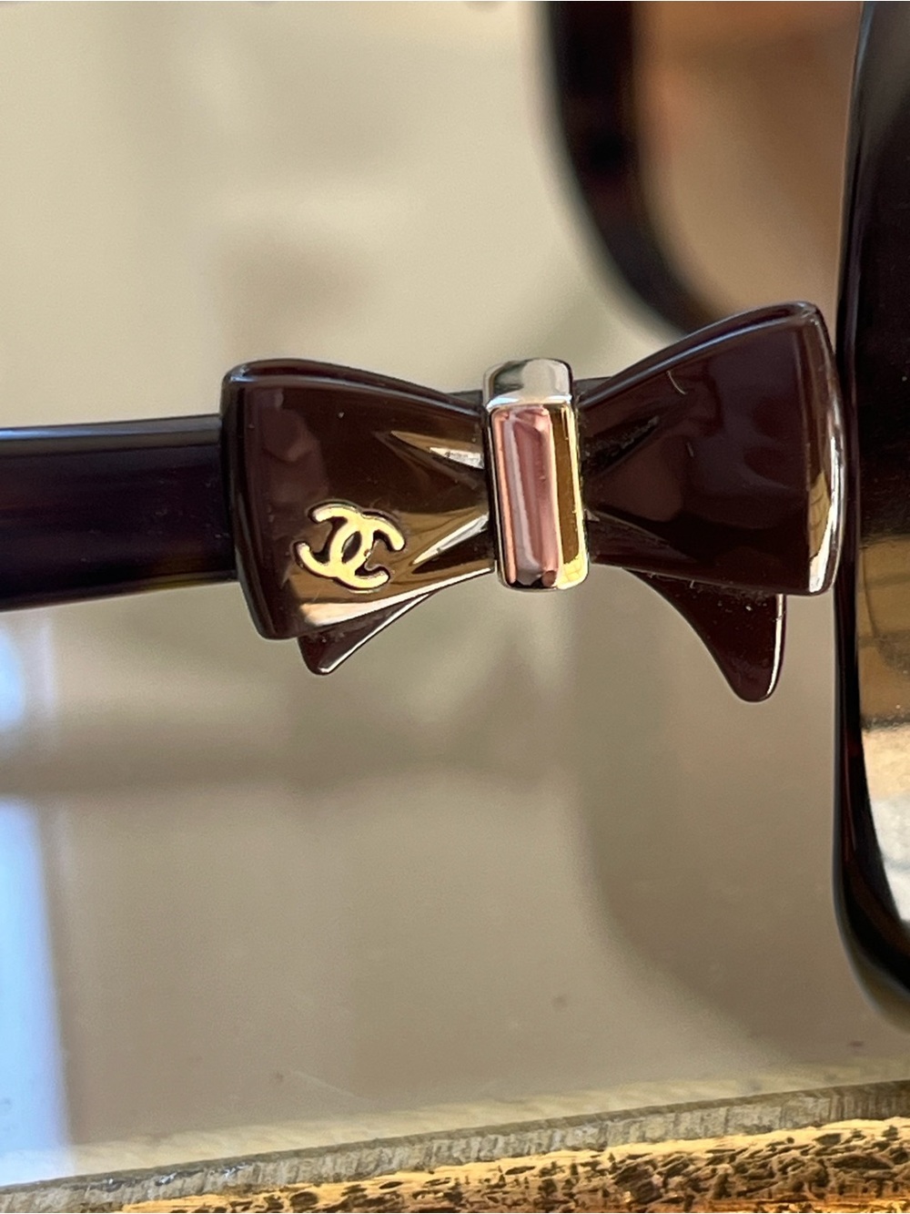 CHANEL CC Bow Tortoiseshell Sunglasses Brown Gradient Lenses - Picture 11 of 16